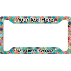 Glitter Moroccan Watercolor License Plate Frame - Style A