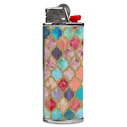 Glitter Moroccan Watercolor Case for BIC Lighters