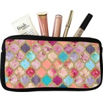 Glitter Moroccan Watercolor Makeup / Cosmetic Bag