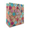 Glitter Moroccan Watercolor Medium Gift Bag - Front/Main