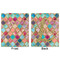 Glitter Moroccan Watercolor Minky Blanket - 50"x60" - Double Sided - Front & Back