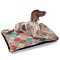 Glitter Moroccan Watercolor Outdoor Dog Beds - Large - IN CONTEXT