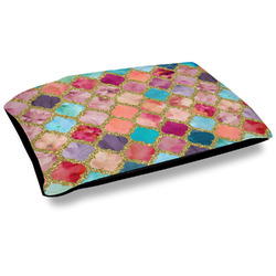 Glitter Moroccan Watercolor Dog Bed