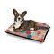 Glitter Moroccan Watercolor Outdoor Dog Beds - Medium - IN CONTEXT