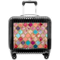 Glitter Moroccan Watercolor Pilot / Flight Suitcase