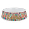 Glitter Moroccan Watercolor Plastic Pet Bowls - Large - MAIN