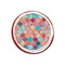 Glitter Moroccan Watercolor Printed Icing Circle - XSmall - On Cookie