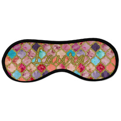 Glitter Moroccan Watercolor Sleeping Eye Masks - Large