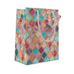 Glitter Moroccan Watercolor Gift Bag