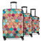 Glitter Moroccan Watercolor Suitcase Set 1 - MAIN