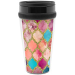 Glitter Moroccan Watercolor Acrylic Travel Mug without Handle