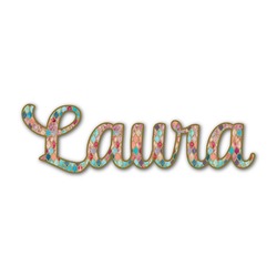 Glitter Moroccan Watercolor Name/Text Decal - Small