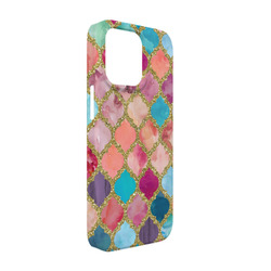 Glitter Moroccan Watercolor iPhone Case - Plastic - iPhone 13 Pro