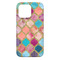 Glitter Moroccan Watercolor iPhone 13 Pro Max Case - Back