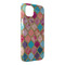 Glitter Moroccan Watercolor iPhone 14 Plus Case - Angle