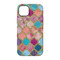 Glitter Moroccan Watercolor iPhone 14 Pro Tough Case - Back