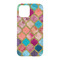 Glitter Moroccan Watercolor iPhone 15 Case - Back