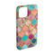 Glitter Moroccan Watercolor iPhone 15 Pro Case - Angle