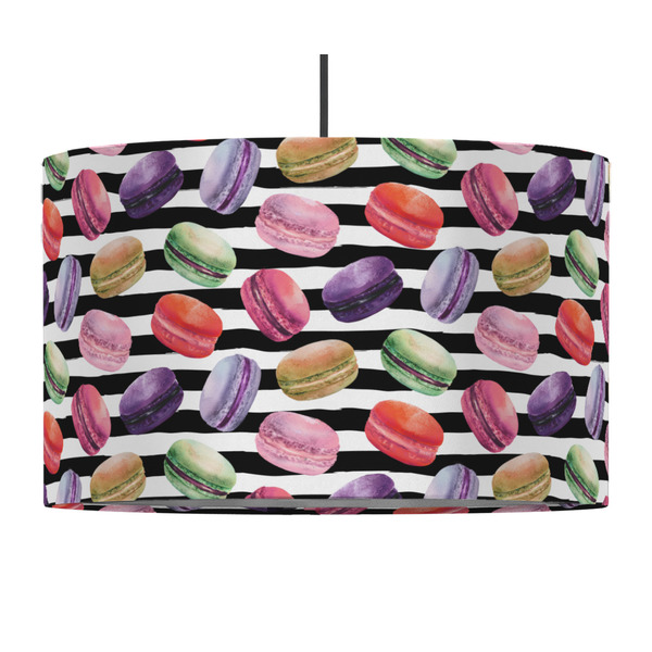 Custom Macarons 12" Drum Pendant Lamp - Fabric