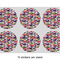 Macarons 3" Multipurpose Round Labels - Sheet