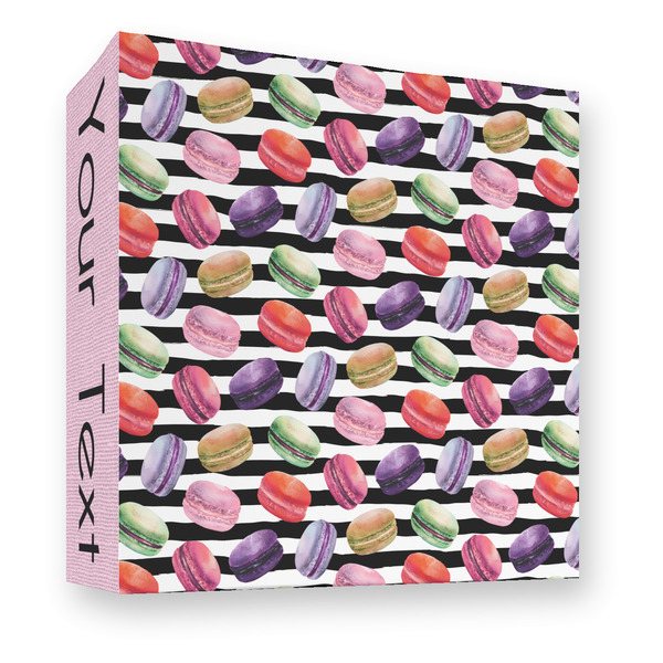 Custom Macarons 3 Ring Binder - Full Wrap - 3"