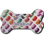 Macarons Ceramic Dog Ornament - Front & Back