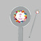 Macarons Clear Plastic 7" Stir Stick - Round - Closeup