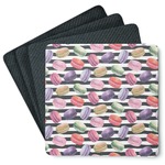 Macarons Square Rubber Backed Coasters - Set of 4