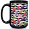 Macarons Coffee Mug - 15 oz - Black Full