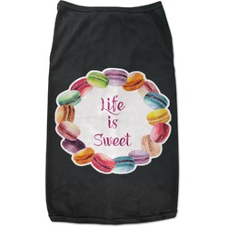 Macarons Black Pet Shirt - L (Personalized)