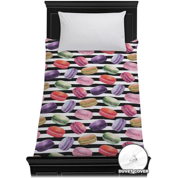 Custom Macarons Duvet Cover - Twin