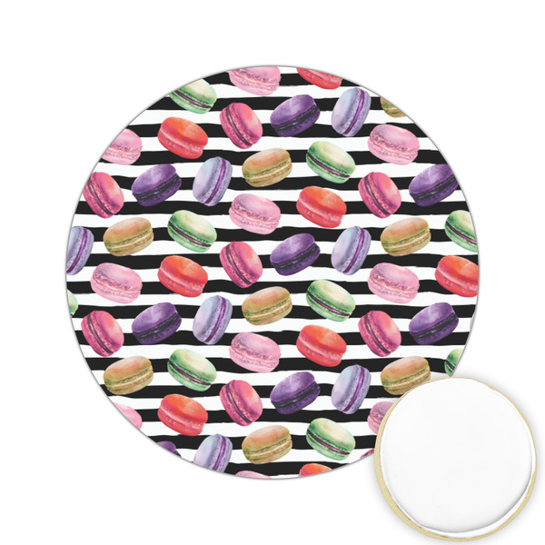 Custom Macarons Printed Cookie Topper - 2.15"