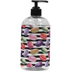 Macarons Plastic Soap / Lotion Dispenser (16 oz - Large - Black)