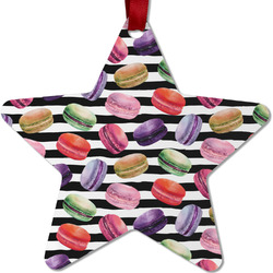 Macarons Metal Star Ornament - Double Sided