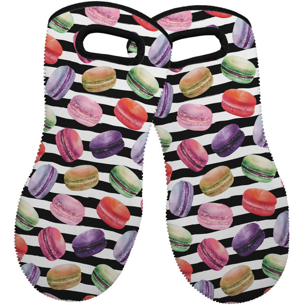 Custom Macarons Neoprene Oven Mitts - Set of 2