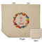 Macarons Reusable Cotton Grocery Bag - Front & Back View