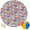 Macarons Round Beach Towel