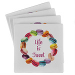 Macarons Absorbent Stone Coasters - Set of 4