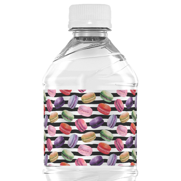 Custom Macarons Water Bottle Labels - Custom Sized