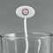 Macarons White Plastic 7" Stir Stick - Oval - Main