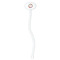 Macarons White Plastic 7" Stir Stick - Oval - Single Stick