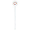 Macarons White Plastic 7" Stir Stick - Round - Single Stick