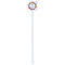 Macarons White Plastic Stir Stick - Double Sided - Square - Single Stick