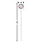 Macarons White Plastic Stir Stick - Square - Dimensions