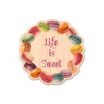 Macarons Genuine Maple or Cherry Wood Sticker (Personalized)