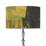 Cafe Terrace at Night (Van Gogh 1888) 12" Drum Lamp Shade - Fabric
