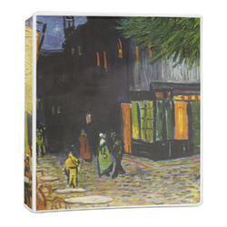 Cafe Terrace at Night (Van Gogh 1888) 3-Ring Binder - 1 inch