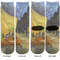 Cafe Terrace at Night (Van Gogh 1888) Adult Crew Socks - Double Pair - Front and Back - Apvl