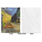 Cafe Terrace at Night (Van Gogh 1888) Baby Blanket (Single Sided - Printed Front, White Back)
