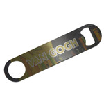 Cafe Terrace at Night (Van Gogh 1888) Bar Bottle Opener - Silver